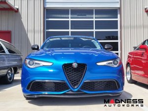 Alfa Romeo Giulia Front Canards - Carbon Fiber - V2 - Feroce Carbon - Sport/ Ti/ Veloce Alfa Romeo Giulia Front Canards - Carbon Fiber - V2 - Feroce Carbon - Sport/ Ti/ Veloce